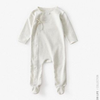 ザラキッズ(ZARA KIDS)の長袖ロンパース　60 オーガニックコットン(ロンパース)