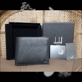 ダンヒル(Dunhill)の【新品】dunhill ダンヒル 財布 二つ折り 箱・ギャランティ付き(折り財布)