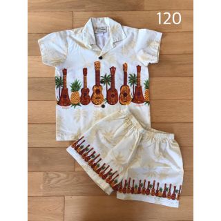 ハワイ アロハシャツ 120cm セットアップ 男の子 キッズ(Tシャツ/カットソー)