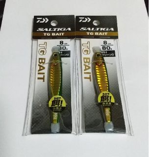 ダイワ(DAIWA)のダイワ ソルティガ TGベイト80g PHグリーンゴールド×2(ルアー用品)