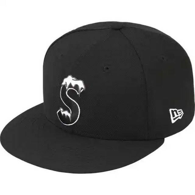 7 5/8  supreme new era S LOGO cap 黒　XL