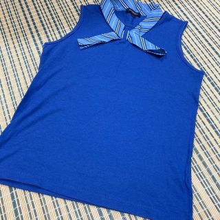 バーバリー(BURBERRY)のBurberry マリン風タンクトップ(Tシャツ/カットソー)