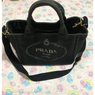 プラダ(PRADA)のプラダ　カナパ　ショルダーバッグ　ブラック(ショルダーバッグ)