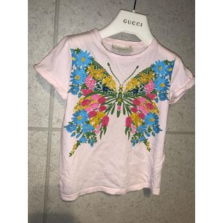 グッチ(Gucci)のGUCCI グッチ　チルドレン　キッズ　ガールズ　フラワー蝶　tシャツ 6(Tシャツ/カットソー)