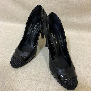 ダイアナ(DIANA)のダイアナパンプス　黒　23.5㎝(ハイヒール/パンプス)