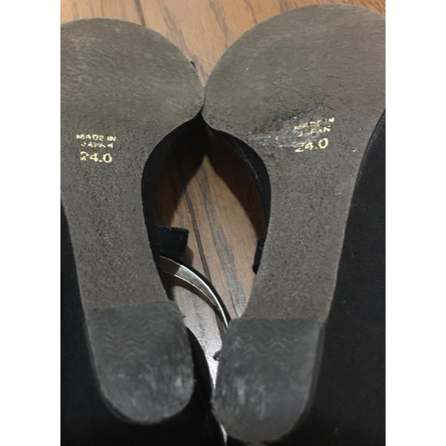 JELLY BEANS(ジェリービーンズ)のサンダル　ジェリービーンズ　ブラック　黒　ウェッジソール　24cm レディースの靴/シューズ(サンダル)の商品写真