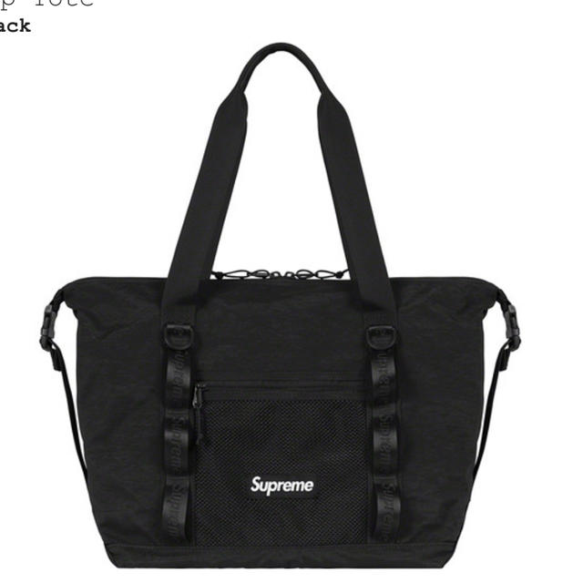 supreme zip tote 黒 新品