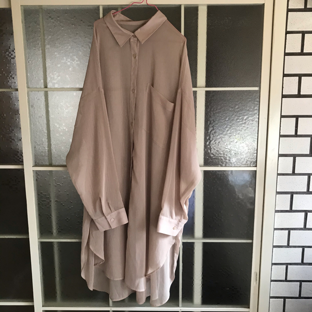 GU(ジーユー)の＊nari_miho様専用 ＊シアーロングシャツ 2点セット レディースのトップス(シャツ/ブラウス(長袖/七分))の商品写真