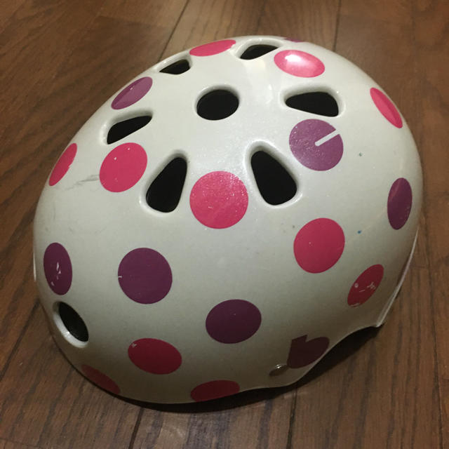 ビッケ　ヘルメット　子供　キッズヘルメット　水玉　ブリヂストン　ピンク　女の子 | フリマアプリ ラクマ