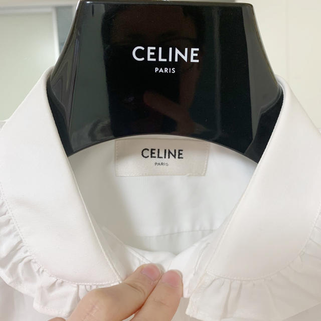 celine(セリーヌ)のセリーヌ　フリルブラウス　美品　ブラウス レディースのトップス(シャツ/ブラウス(長袖/七分))の商品写真