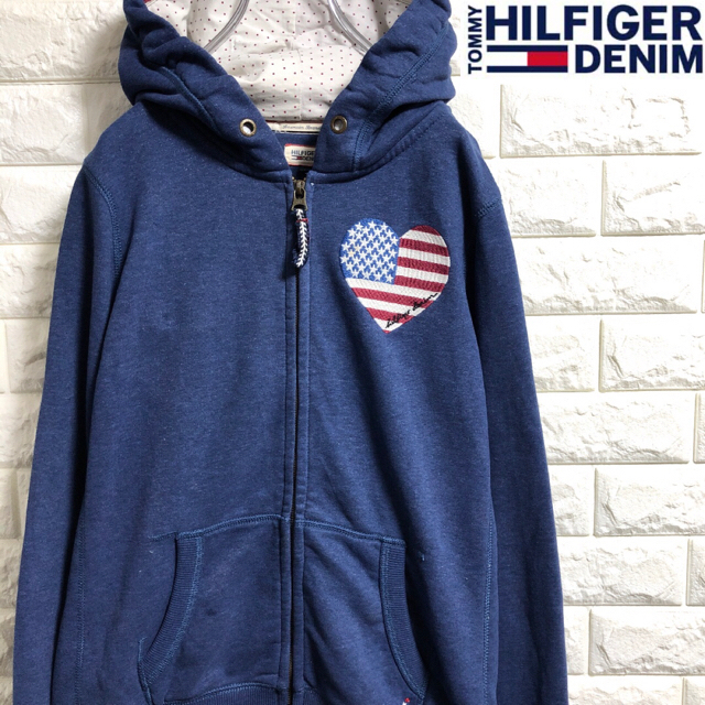 TOMMY HILFIGER(トミーヒルフィガー)の＊ヒルフィガーデニム＊ディッキーズ＊フルジップパーカー＊レディースLサイズ＊ レディースのトップス(パーカー)の商品写真