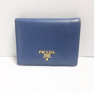プラダ(PRADA)のプラダ 2つ折り財布 - 1M0204 ブルー(財布)