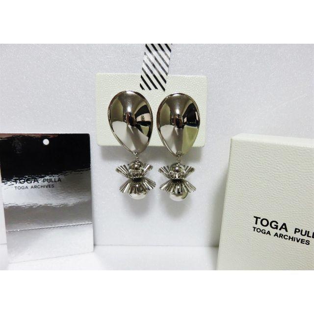 TOGA PULLA Metal motif earrings シルバー 両耳
