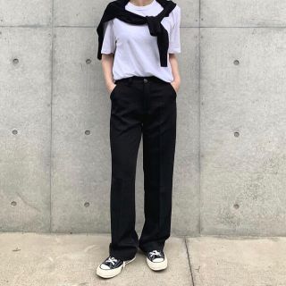 マルタンマルジェラ(Maison Martin Margiela)のok.soon  ストレートスラックス black 完売(カジュアルパンツ)