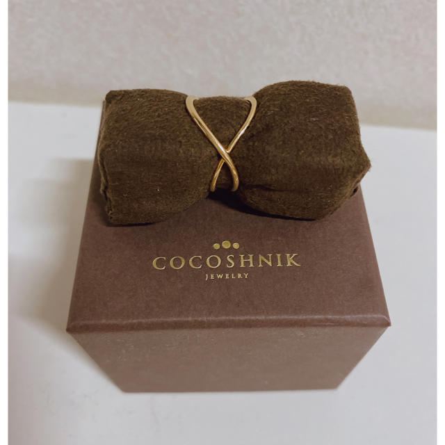 COCOSHNIK(ココシュニック)のCOCOSHNIK/K10/アシンメトリーリング レディースのアクセサリー(リング(指輪))の商品写真