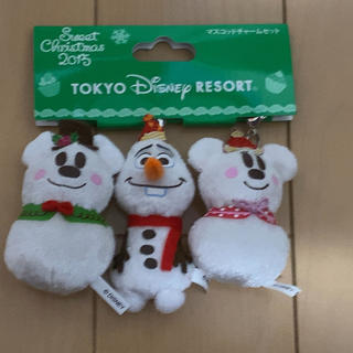 ディズニー(Disney)の東京ディズニーランド限定 クリスマス　SNOW SNOW チャーム(キャラクターグッズ)