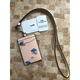 コーチ(COACH)のコーチ COACH パスケース フラワー柄【新品】(パスケース/IDカードホルダー)