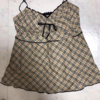 バーバリーブルーレーベル(BURBERRY BLUE LABEL)の最終値下げ！夏物セール！！　バーバリー　ブルーレーベル　キャミソール　36 S(シャツ/ブラウス(半袖/袖なし))