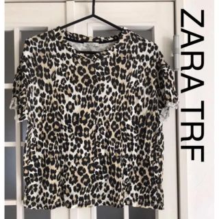 ザラ(ZARA)のZARA TRF ヒョウ柄Tシャツ トップス カットソーS(Tシャツ(半袖/袖なし))