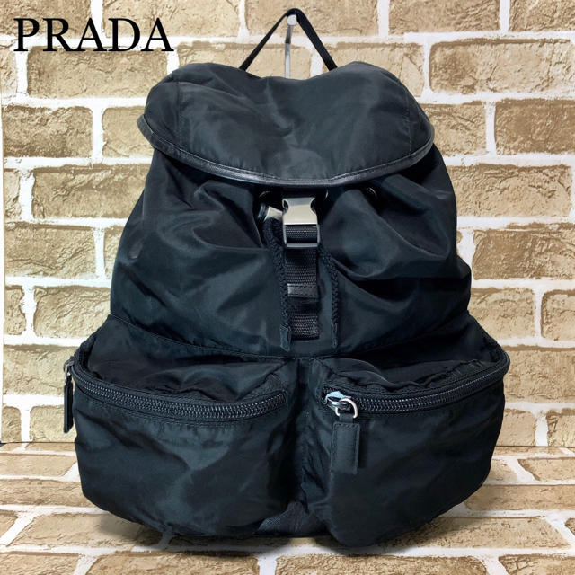 PRADA プラダ　リュック　V164 ブラック　レディース　人気　ブランド