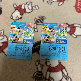 ディズニー(Disney)のディズニーリゾートライナー2DAYパスポート未使用大人2枚(遊園地/テーマパーク)