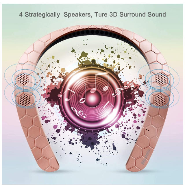 Bluenin ネックスピーカー/12時間連続再生 スマホ/家電/カメラのオーディオ機器(スピーカー)の商品写真