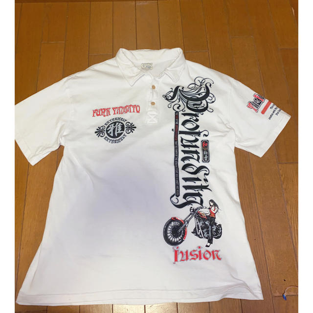 ハードボイルド☆3L Whiteポロシャツ メンズのトップス(ポロシャツ)の商品写真