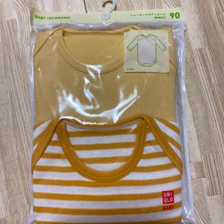 ユニクロ(UNIQLO)のユニクロ　クルーネックボディースーツ　2枚セット(下着)