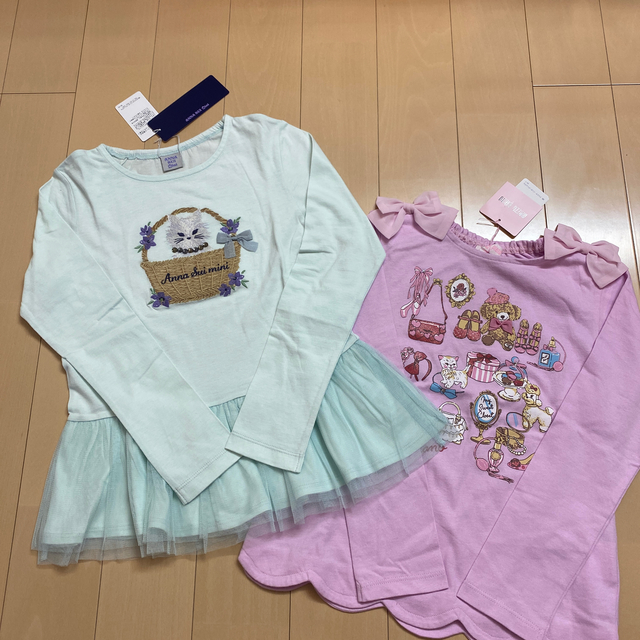 ANNA SUI mini(アナスイミニ)の【ご専用】ANNA SUImini＆メゾ140【新品】2点♡ キッズ/ベビー/マタニティのキッズ服女の子用(90cm~)(Tシャツ/カットソー)の商品写真