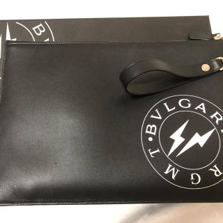 ブルガリ(BVLGARI)のブルガリxフラグメントロゴレザークラッチ(クラッチバッグ)