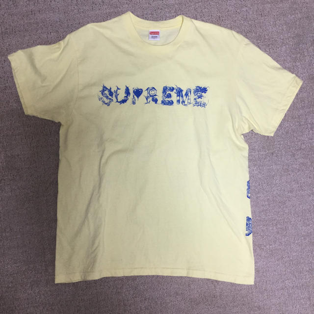supreme morph tee ペールイエロー 20ss - Tシャツ/カットソー(半袖/袖 ...