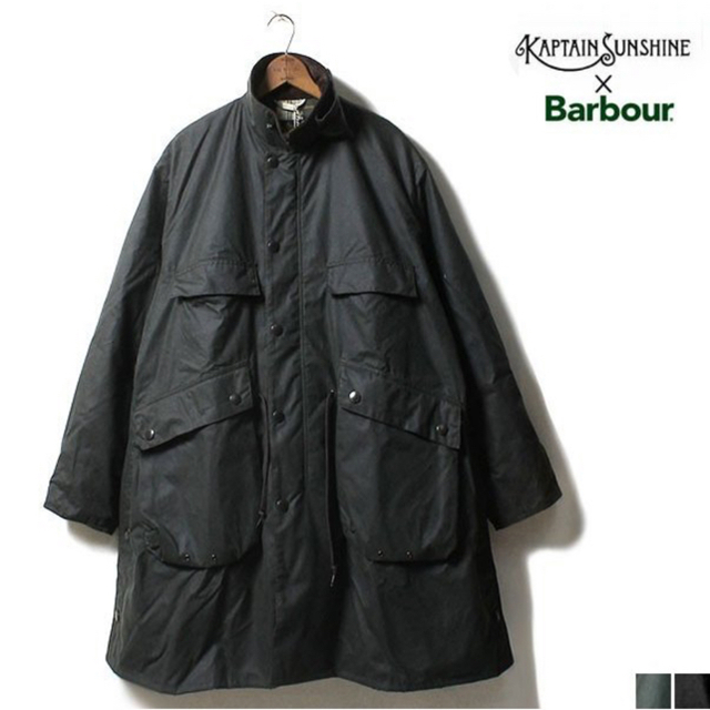 KAPTAIN SUNSHINE × Barbour トラベラーコート 黒 36