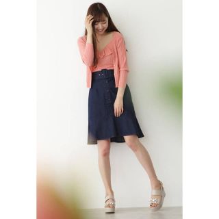 ジルバイジルスチュアート(JILL by JILLSTUART)のデニムライトスカート(ひざ丈スカート)