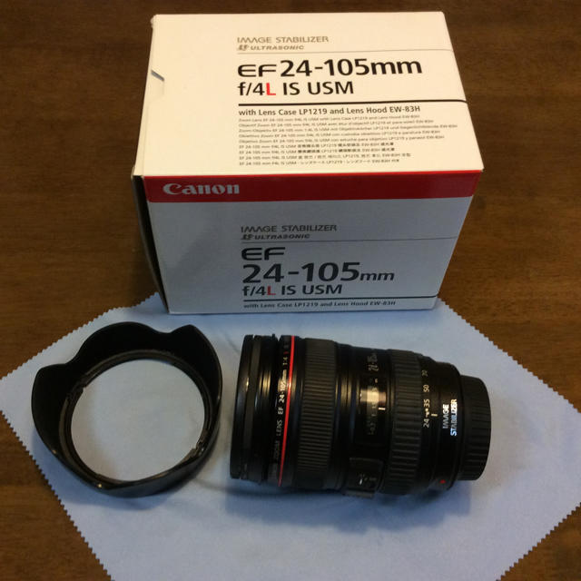 Canon(キヤノン)のCanon EFレンズ EF24－105mm f4 L IS USM 中古美品  スマホ/家電/カメラのカメラ(レンズ(ズーム))の商品写真