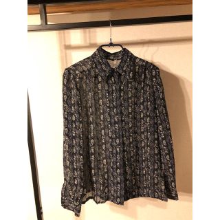 コムデギャルソン(COMME des GARCONS)の古着屋購入　お洒落なレトロ柄デザインシャツ(シャツ)