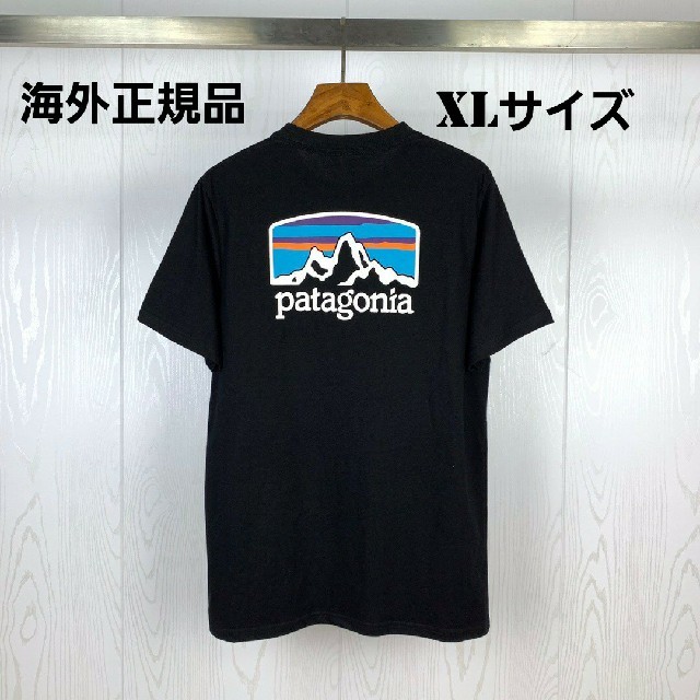 patagonia(パタゴニア)の夏物15%offセール　patagonia　半袖Tシャツ　ブラック　XLサイズ メンズのトップス(Tシャツ/カットソー(半袖/袖なし))の商品写真