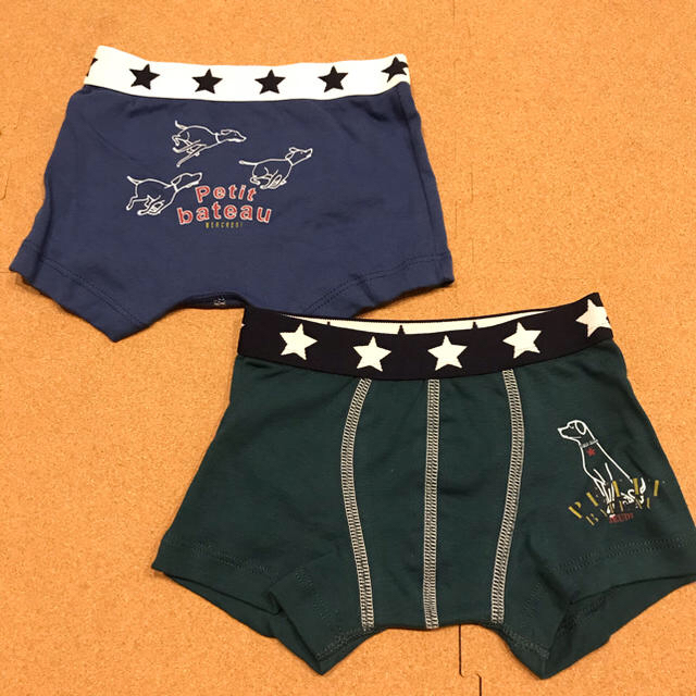 PETIT BATEAU(プチバトー)の最終値下げ！【未使用】プチバトー　ボクサーパンツ2枚　4ans104cm キッズ/ベビー/マタニティのキッズ服男の子用(90cm~)(下着)の商品写真