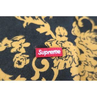 (M)Supreme Small Box Logo Tee花柄黒ボックスロゴ