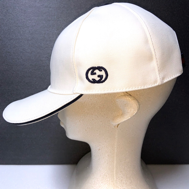 新品未使用!グッチ(GUCCI) GG キャップ 帽子 白 M, Lサイズ horizonte