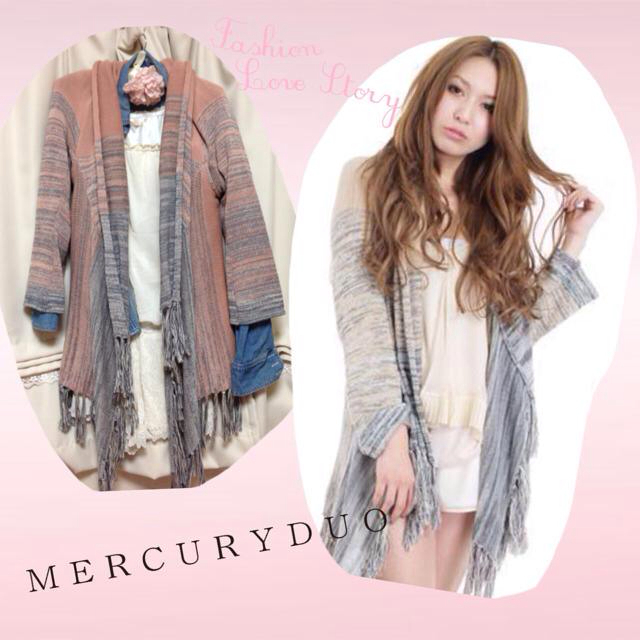 MERCURYDUO(マーキュリーデュオ)のMERCURYDUO♡MIXニットガウン レディースのトップス(ニット/セーター)の商品写真