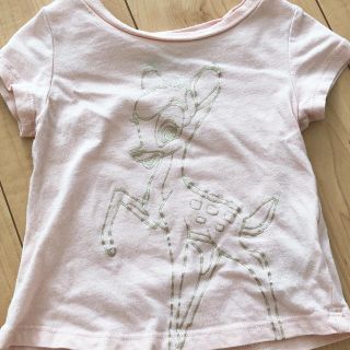 ベビーギャップ(babyGAP)のbaby GAP×ディズニー　バンビの半袖Tシャツ　80cm  (Ｔシャツ)