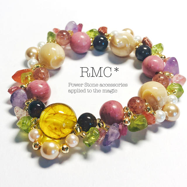 RMC*090アンティークガーデン♡パワーストーンブレスレット