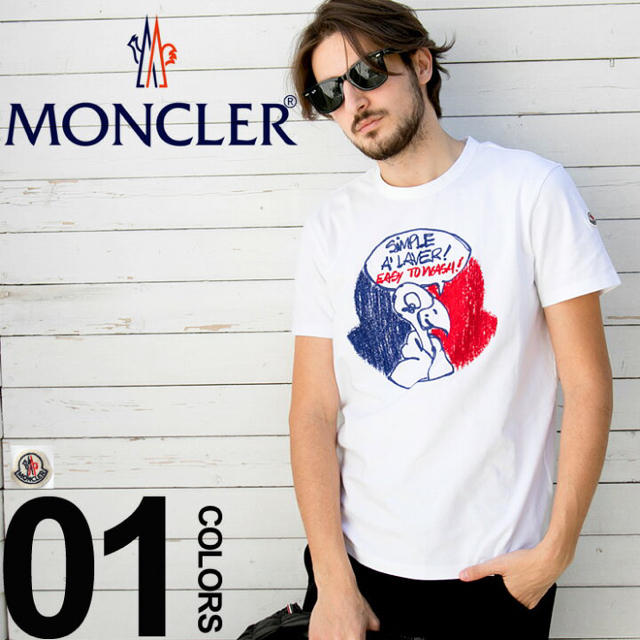 ★最新作★ 希少 MONCLER 刺繍 半袖Tシャツ Ｌモンクレール 完売品