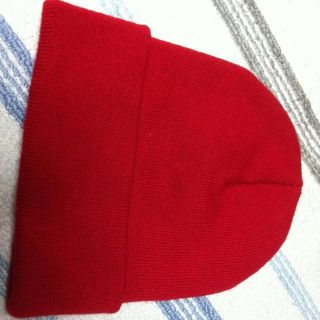 アメリカンアパレル(American Apparel)のニット帽☆red(ニット帽/ビーニー)
