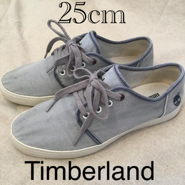 Timberland(ティンバーランド)のティンバーランド　グレー色　スニーカー　25 メンズ　レースアップシューズ メンズの靴/シューズ(スニーカー)の商品写真