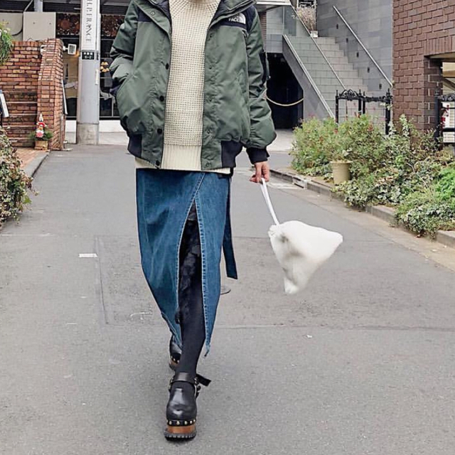 訳ありセール 格安) サカイ デニムスカート Sacai - ひざ丈スカート