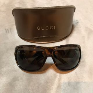 グッチ(Gucci)の【美品】GUCCI サングラス　ユニセックス　ブラウン系/べっこう(サングラス/メガネ)