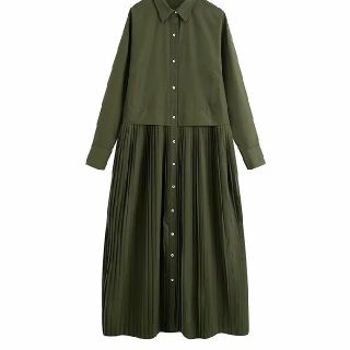 ザラ(ZARA)のプリーツワンピース (ロングワンピース/マキシワンピース)