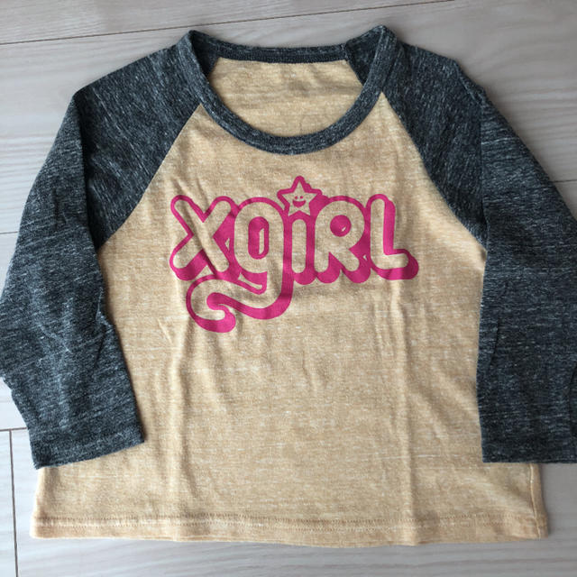 X-girl(エックスガール)のX-girlロンT100cm キッズ/ベビー/マタニティのキッズ服女の子用(90cm~)(Tシャツ/カットソー)の商品写真