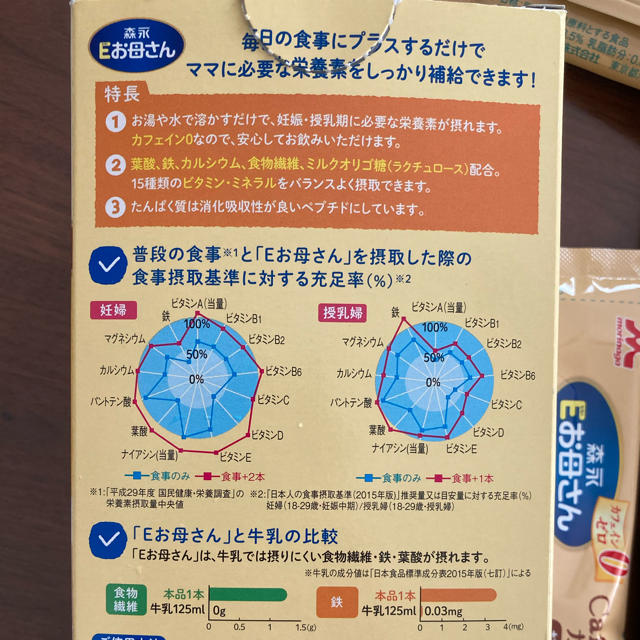 森永乳業(モリナガニュウギョウ)のEお母さんカフェオレ風味 食品/飲料/酒の飲料(その他)の商品写真